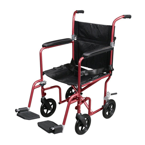 Drive Medical Flyweight Lightweight Transport Wheelchair with Removable Wheels - Shop Home Med