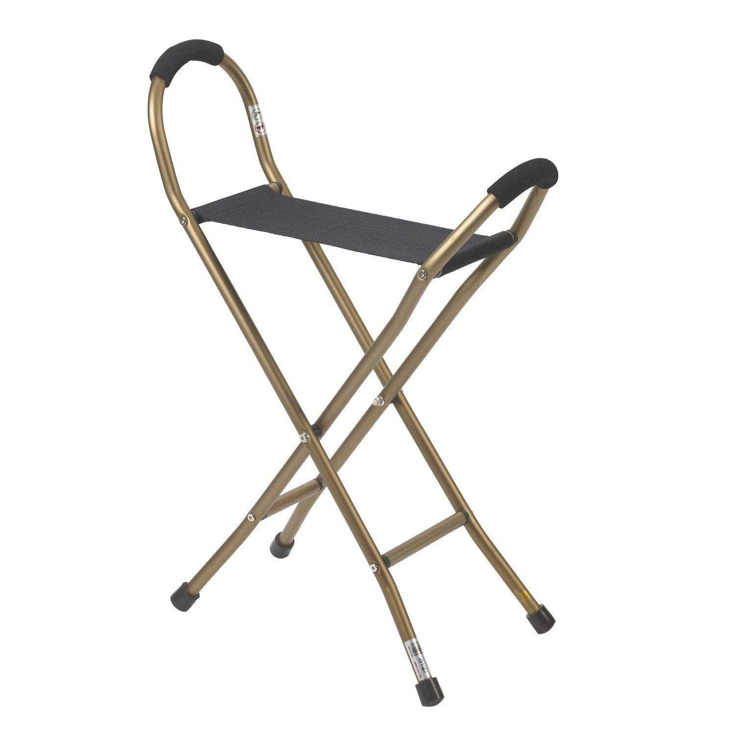 Drive Medical Folding Lightweight Cane with Sling Style Seat - Shop Home Med