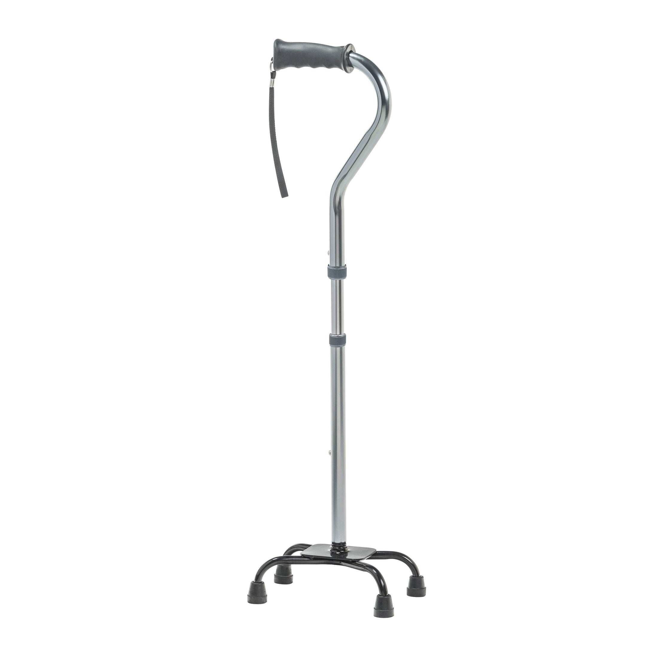 Drive Medical Folding Quad Cane, Small Base, Charcoal - Shop Home Med