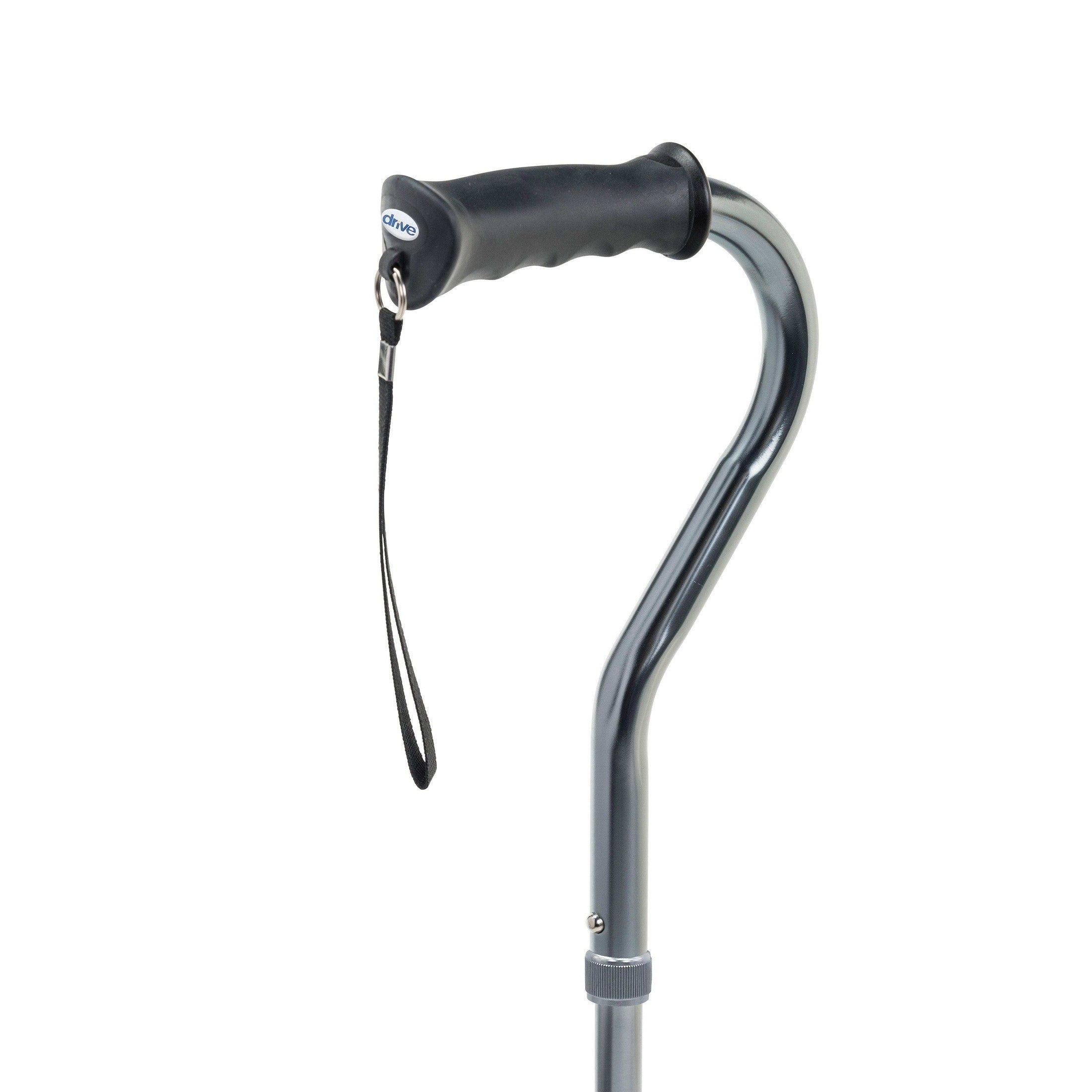 Drive Medical Folding Quad Cane, Small Base, Charcoal - Shop Home Med