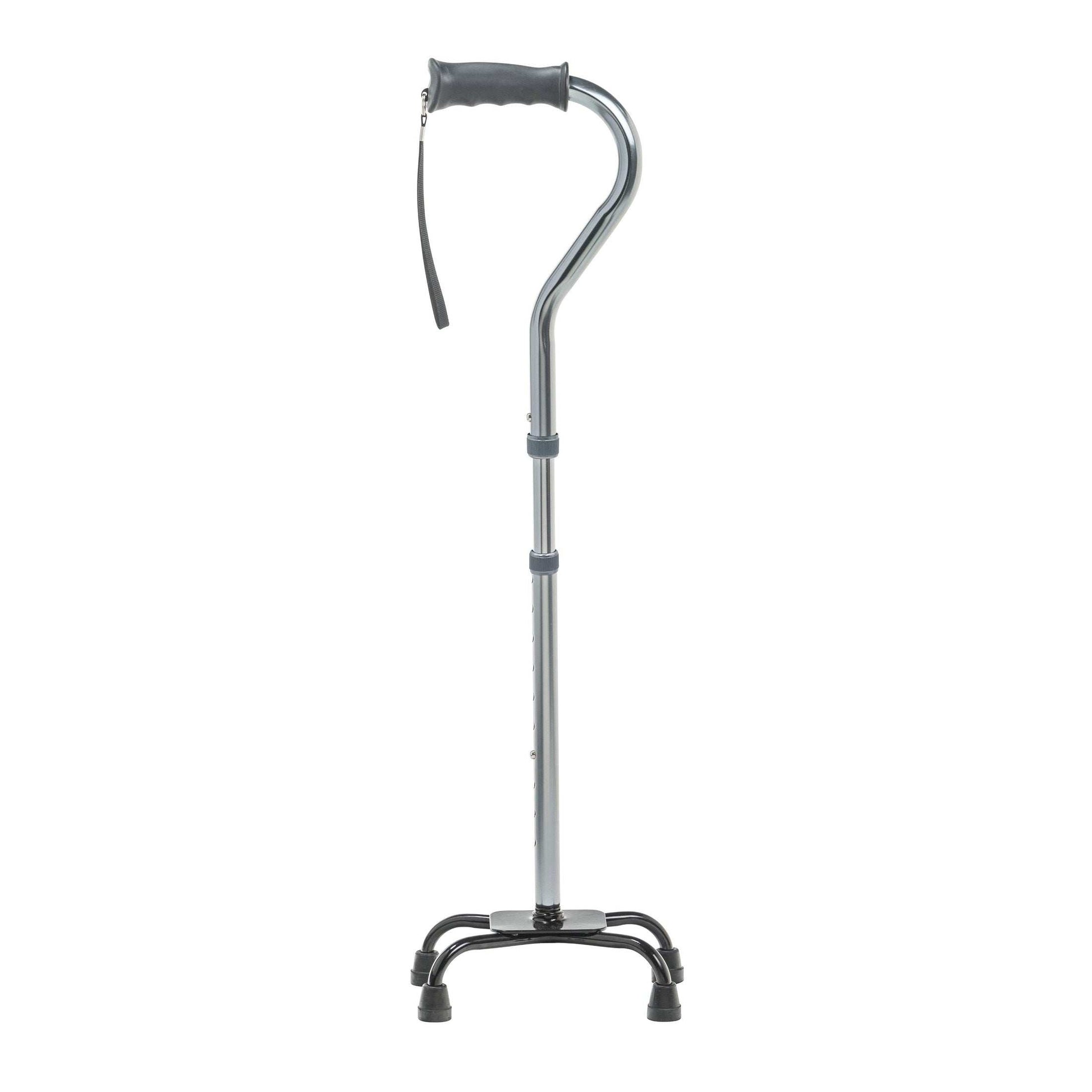 Drive Medical Folding Quad Cane, Small Base, Charcoal - Shop Home Med