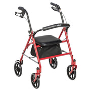 Drive Medical Four Wheel Rollator Rolling Walker with Fold Up Removable Back Support - Shop Home Med