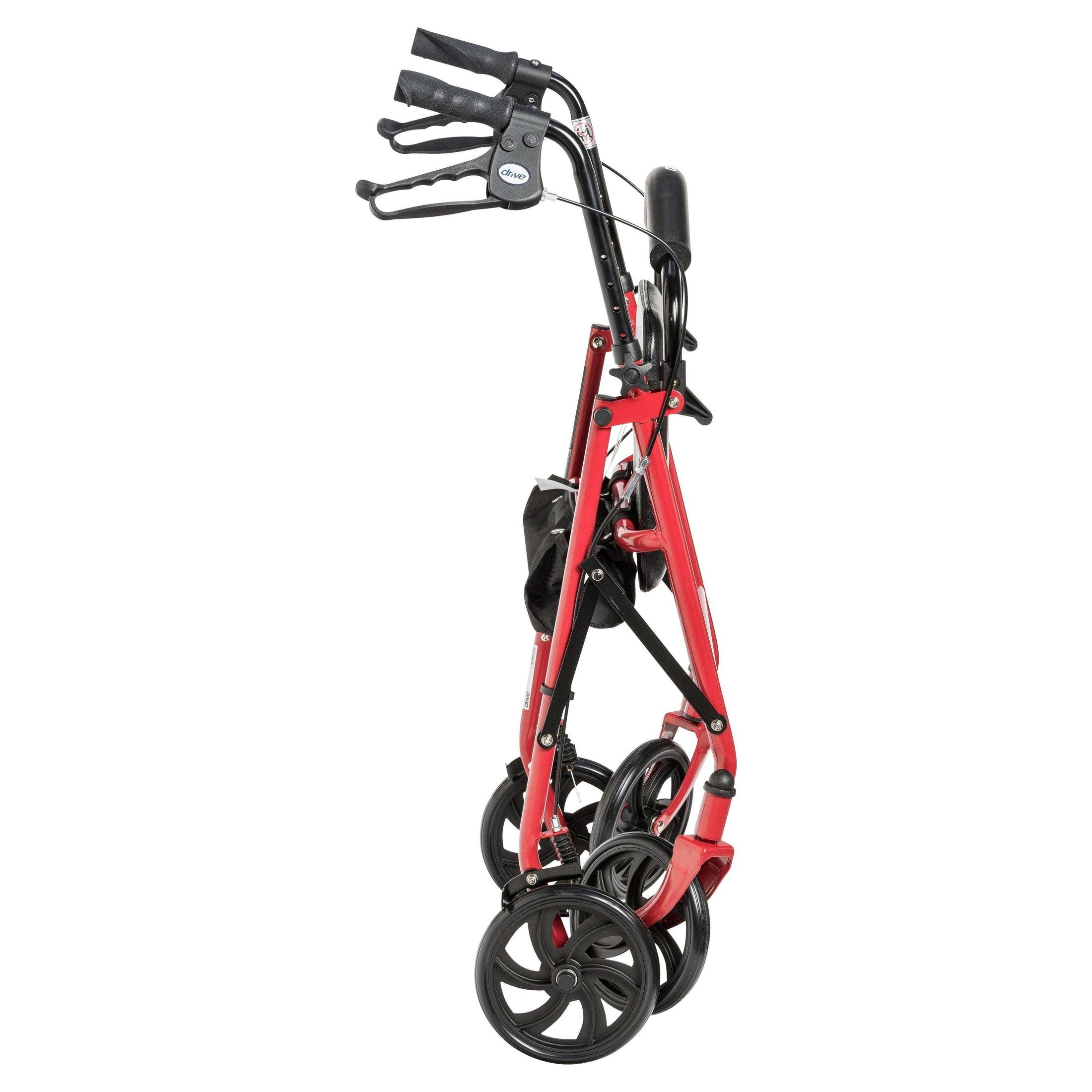 Drive Medical Four Wheel Rollator Rolling Walker with Fold Up Removable Back Support - Shop Home Med