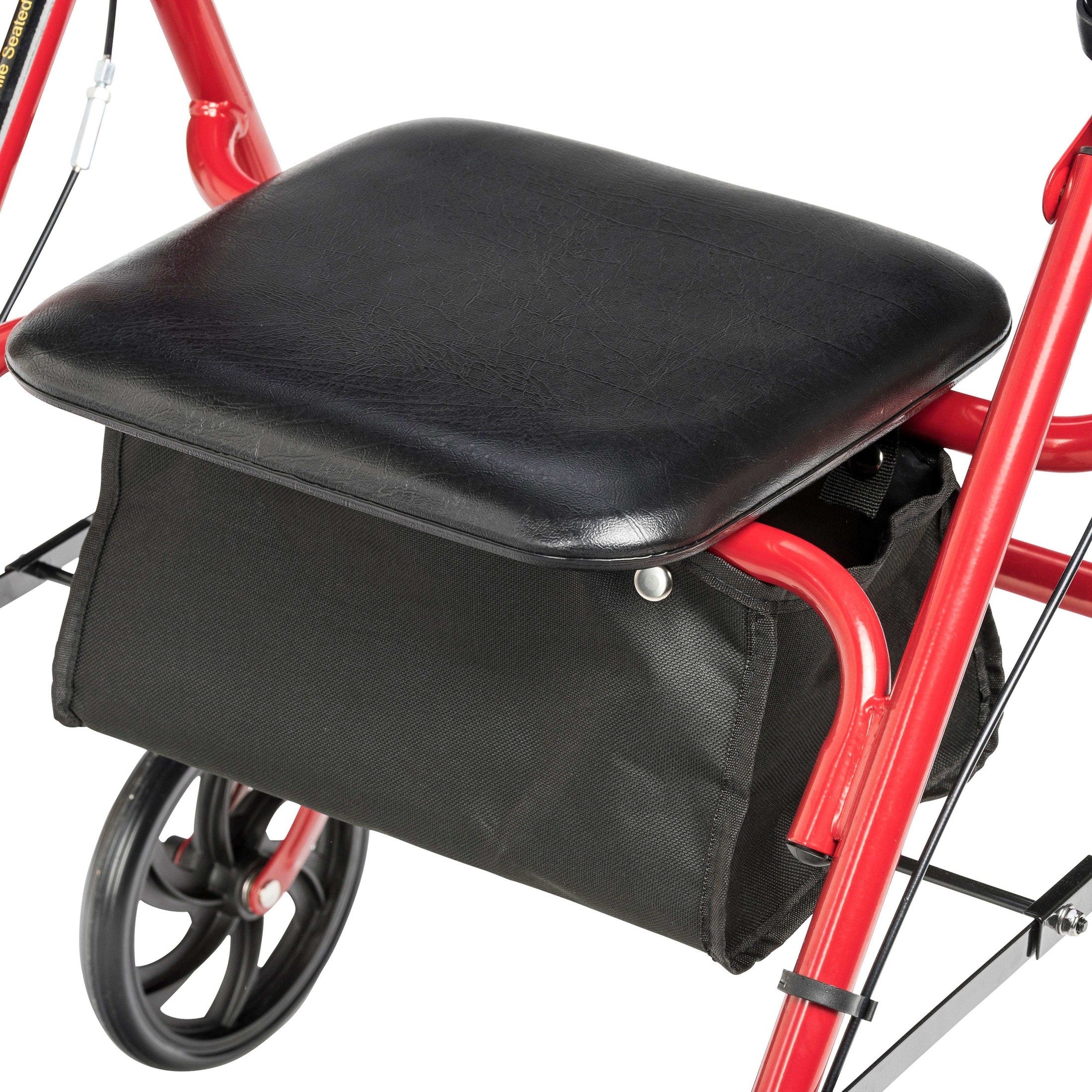 Drive Medical Four Wheel Rollator Rolling Walker with Fold Up Removable Back Support - Shop Home Med