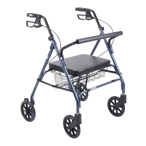 Drive Medical Heavy Duty Bariatric Rollator Rolling Walker with Large Padded Seat - Shop Home Med