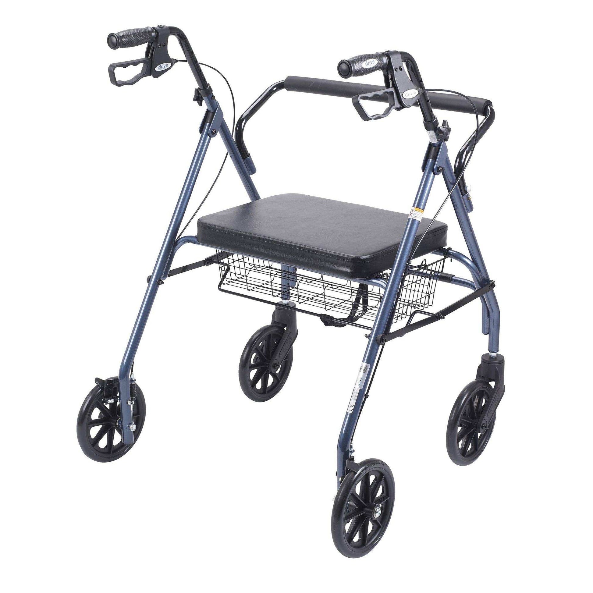 Drive Medical Heavy Duty Bariatric Rollator Rolling Walker with Large Padded Seat - Shop Home Med