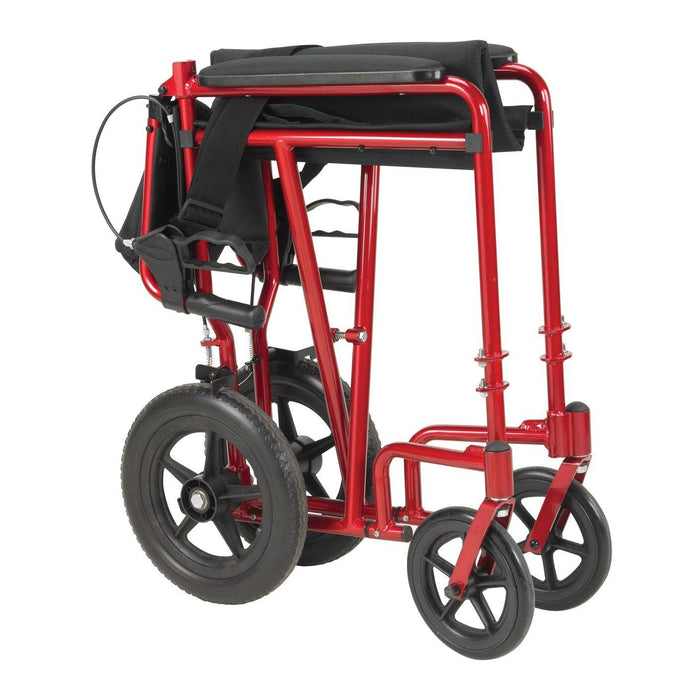 Drive Medical Lightweight Expedition Transport Wheelchair with Hand Brakes - Shop Home Med