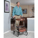 Drive Medical Nitro DLX Euro Style Rollator Rolling Walker - Shop Home Med
