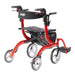 Drive Medical Nitro Duet Dual Function Transport Wheelchair and Rollator Rolling Walker - Red - Shop Home Med