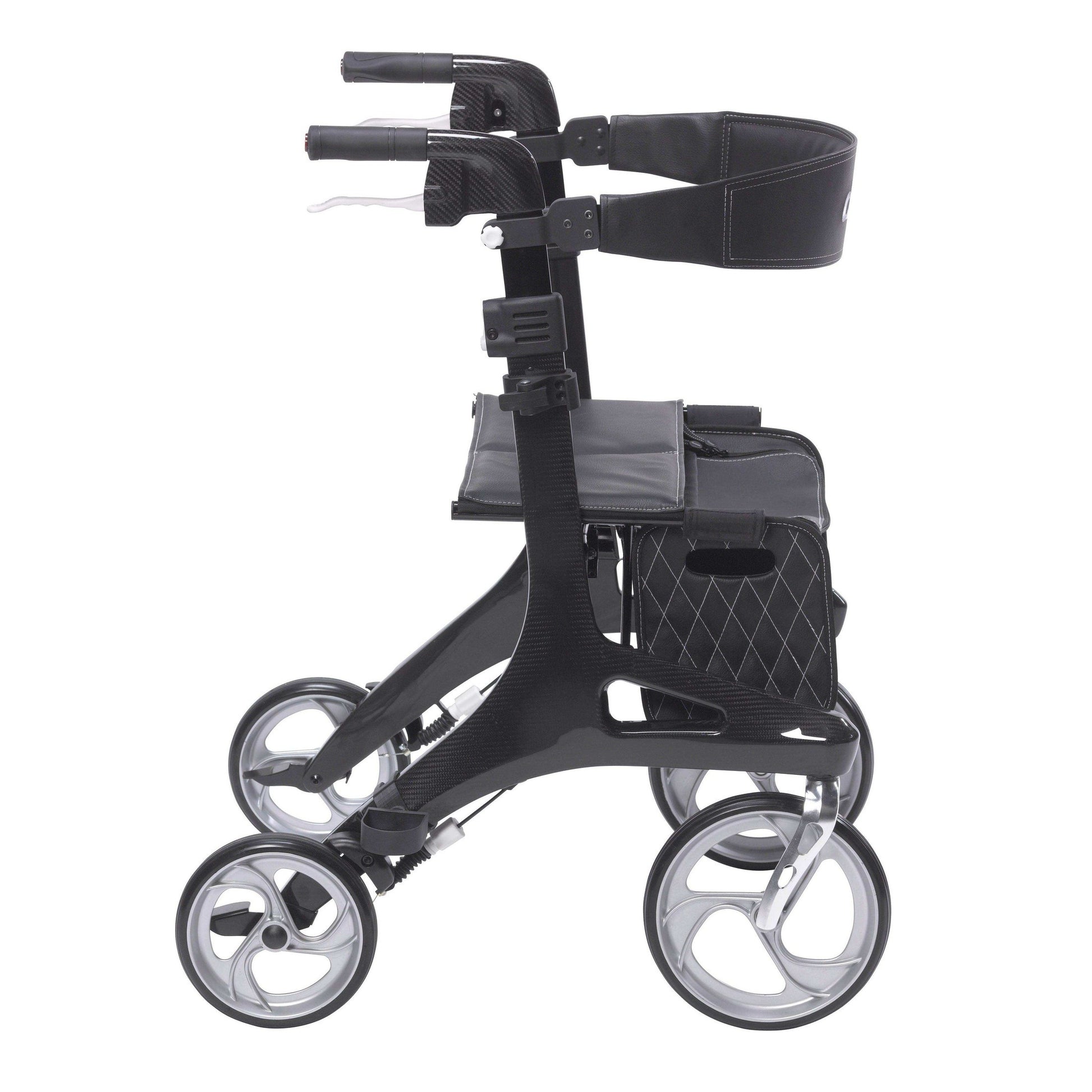 Drive Medical Nitro Elite CF Carbon Fiber Rollator Rolling Walker - Black - Shop Home Med