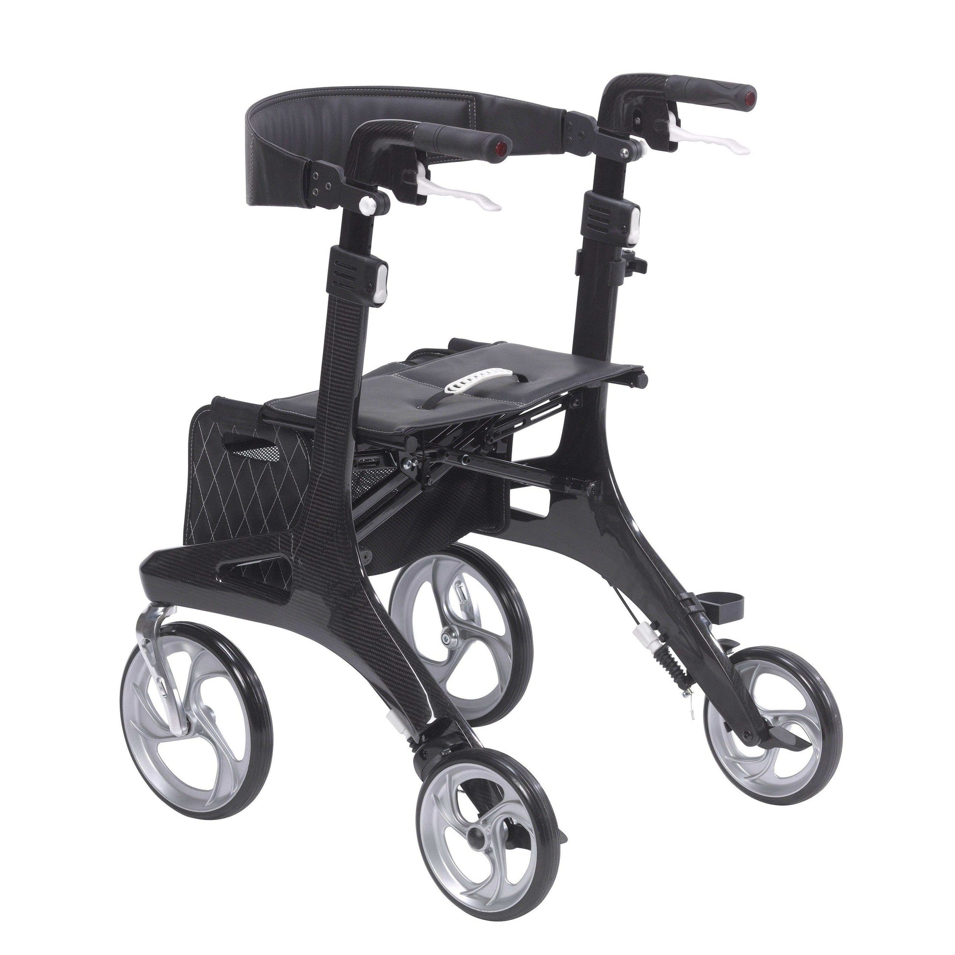 Drive Medical Nitro Elite CF Carbon Fiber Rollator Rolling Walker - Black - Shop Home Med