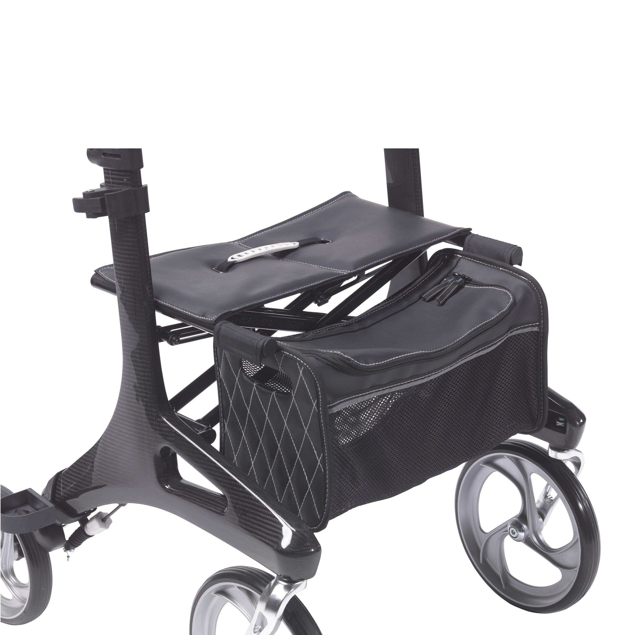 Drive Medical Nitro Elite CF Carbon Fiber Rollator Rolling Walker - Black - Shop Home Med