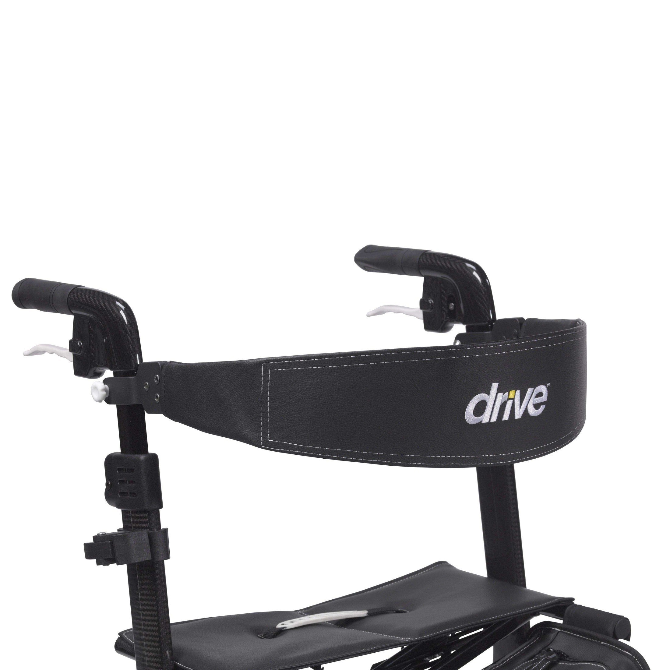 Drive Medical Nitro Elite CF Carbon Fiber Rollator Rolling Walker - Black - Shop Home Med