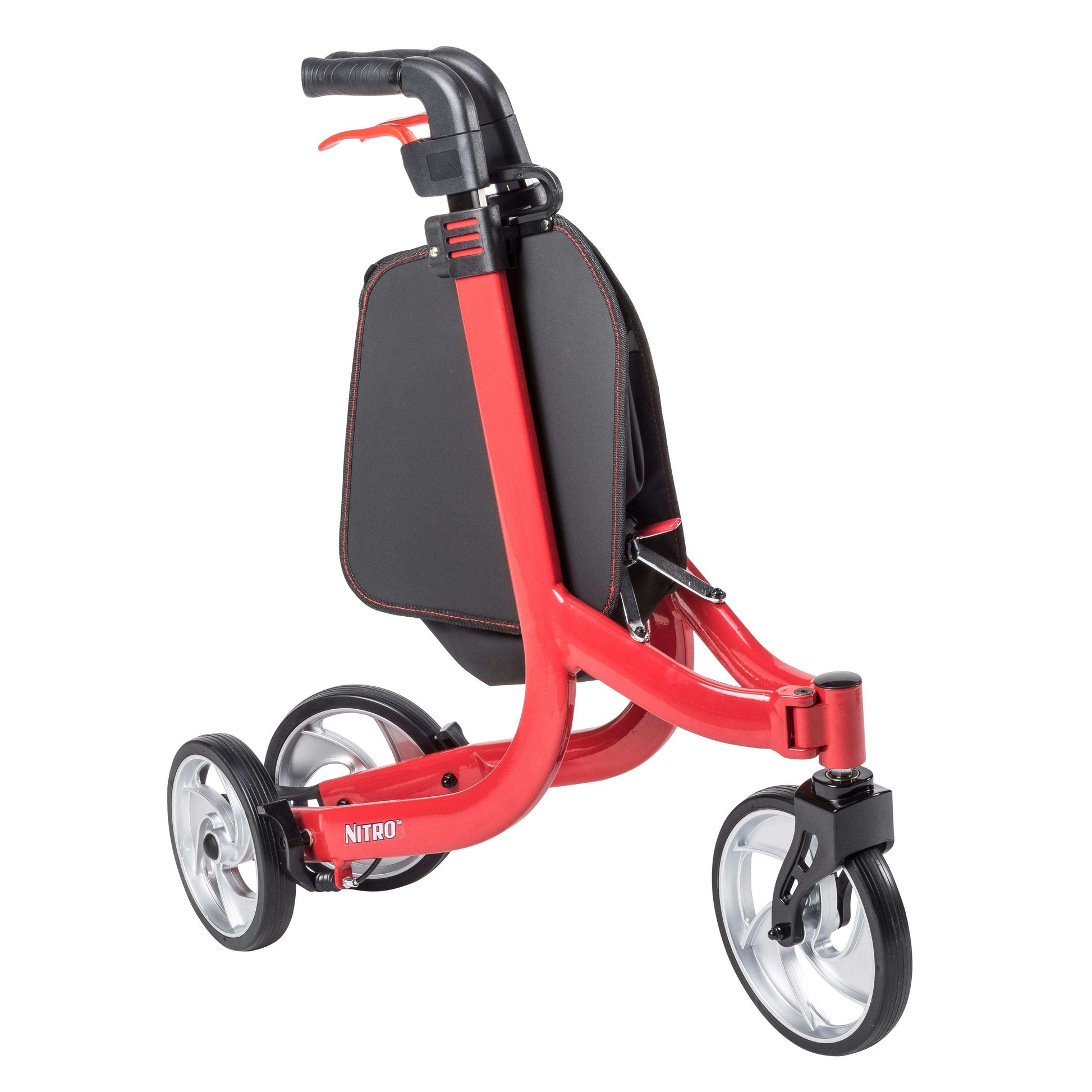 Drive Medical Nitro Euro Style 3-Wheel Rollator Rolling Walker - Shop Home Med
