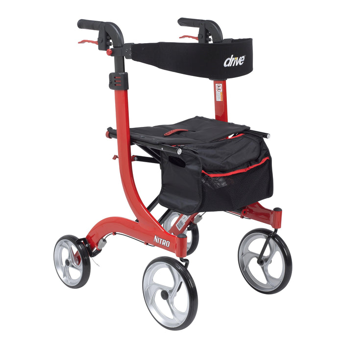 Drive Medical Nitro Euro Style Rollator Rolling Walker - Tall - Shop Home Med