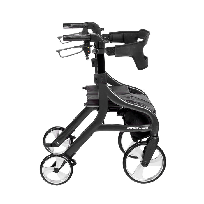 Drive Medical Nitro Sprint Rollator Rolling Walker - Hemi Height - Shop Home Med