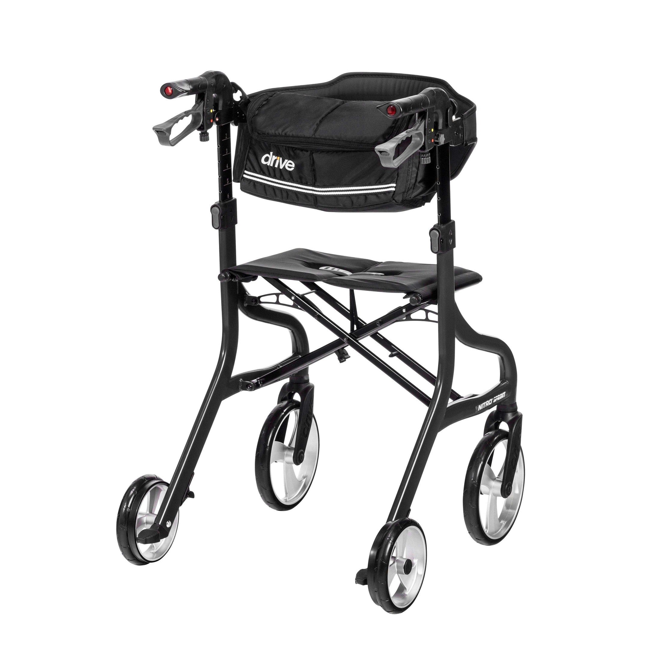 Drive Medical Nitro Sprint Rollator Rolling Walker - Tall - Shop Home Med