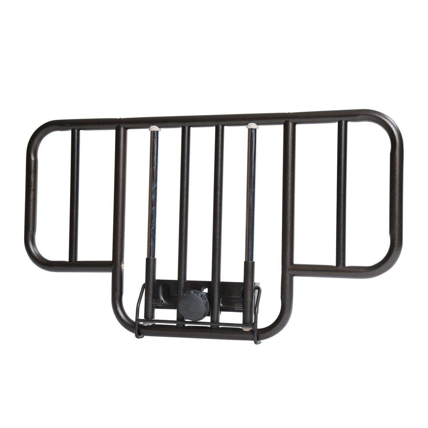 Drive Medical No Gap Half Length Side Bed Rails with Brown Vein Finish - 1 Pair - Shop Home Med