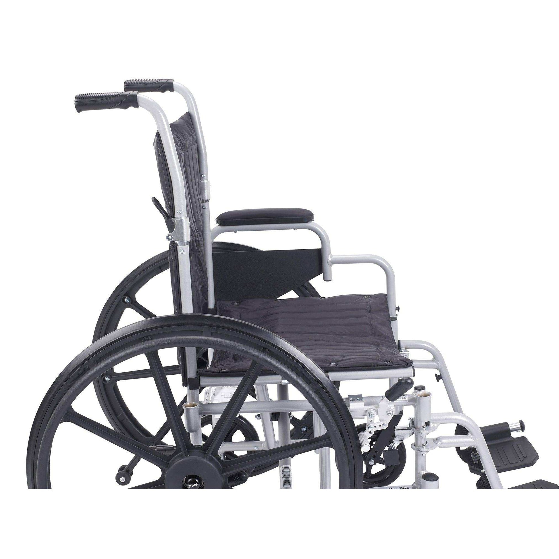 Drive Medical Poly Fly Light Weight Transport Chair Wheelchair with Swing away Footrest - Shop Home Med