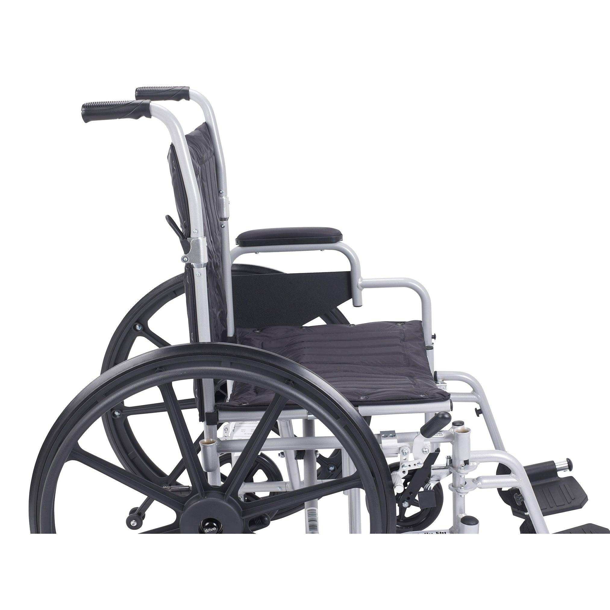 Drive Medical Poly Fly Light Weight Transport Chair Wheelchair with Swing away Footrest - Shop Home Med