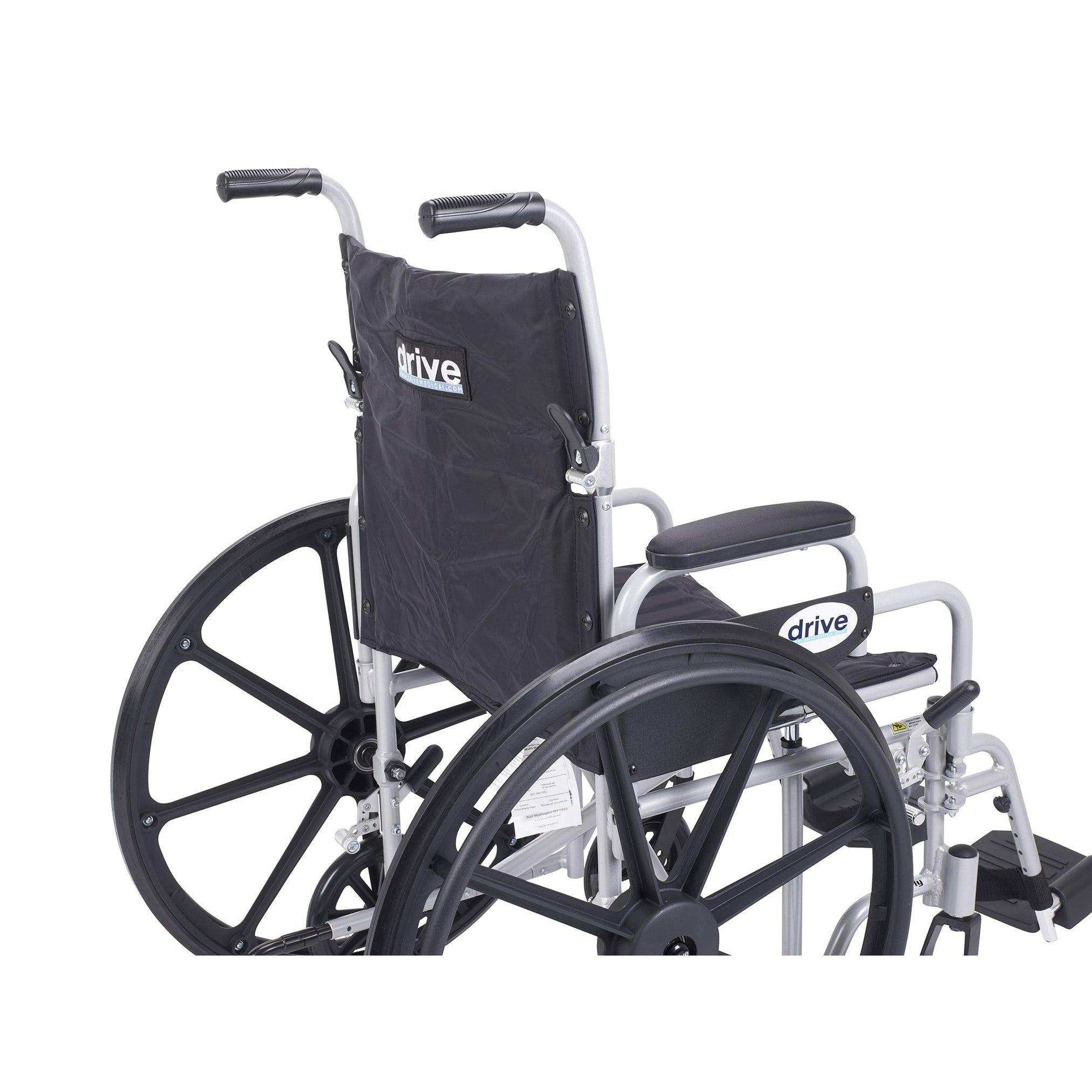Drive Medical Poly Fly Light Weight Transport Chair Wheelchair — Shop ...