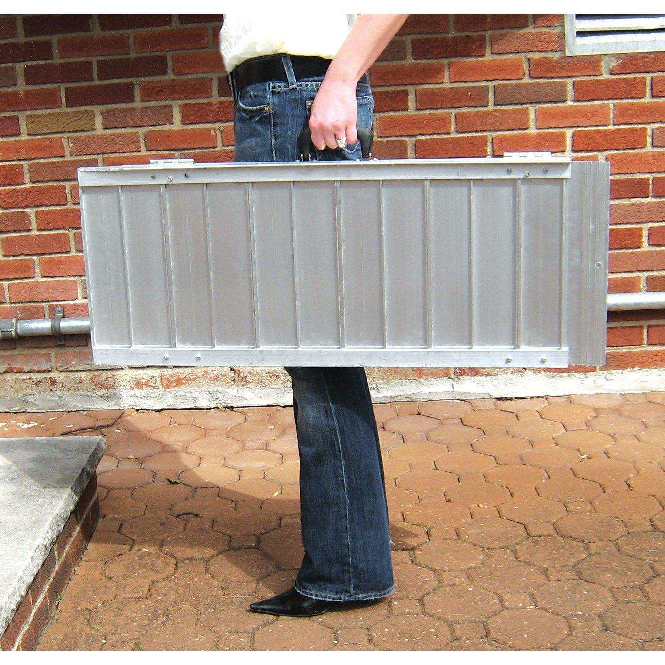 Drive Medical Single Fold Portable Wheelchair Scooter Ramp with Carry Handle and Travel Bag - Shop Home Med