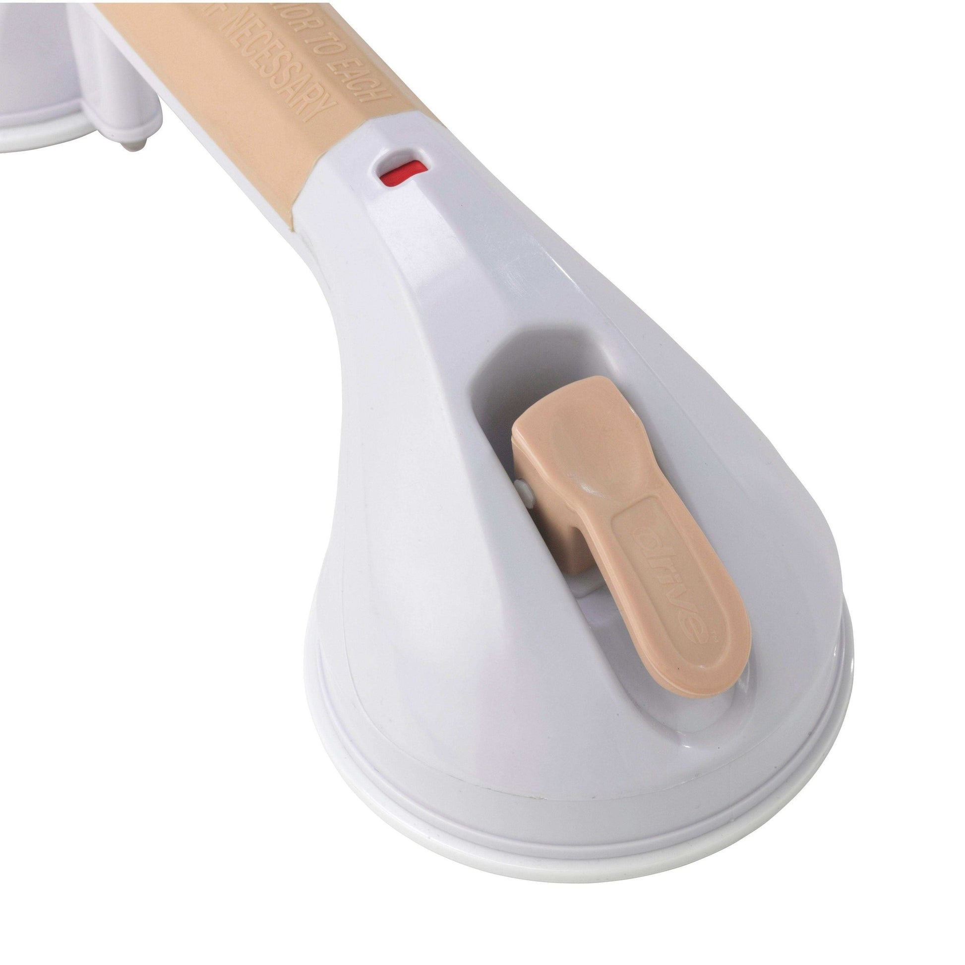 Drive Medical Suction Cup Grab Bar, 12" - White and Beige - Shop Home Med