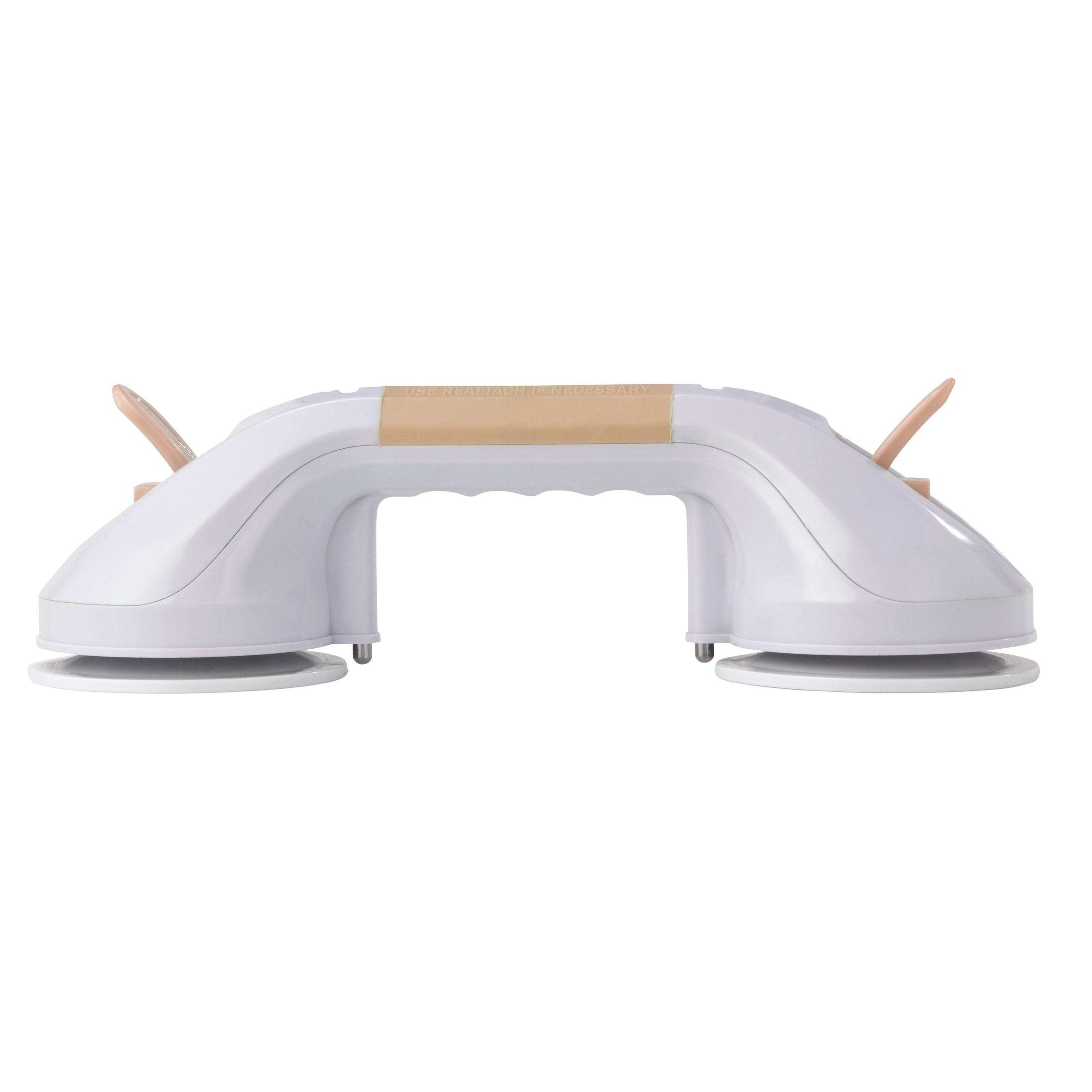 Drive Medical Suction Cup Grab Bar, 12" - White and Beige - Shop Home Med