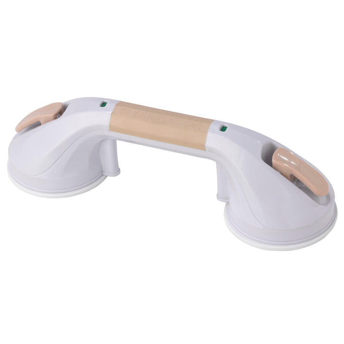 Drive Medical Suction Cup Grab Bar, 12" - White and Beige - Shop Home Med