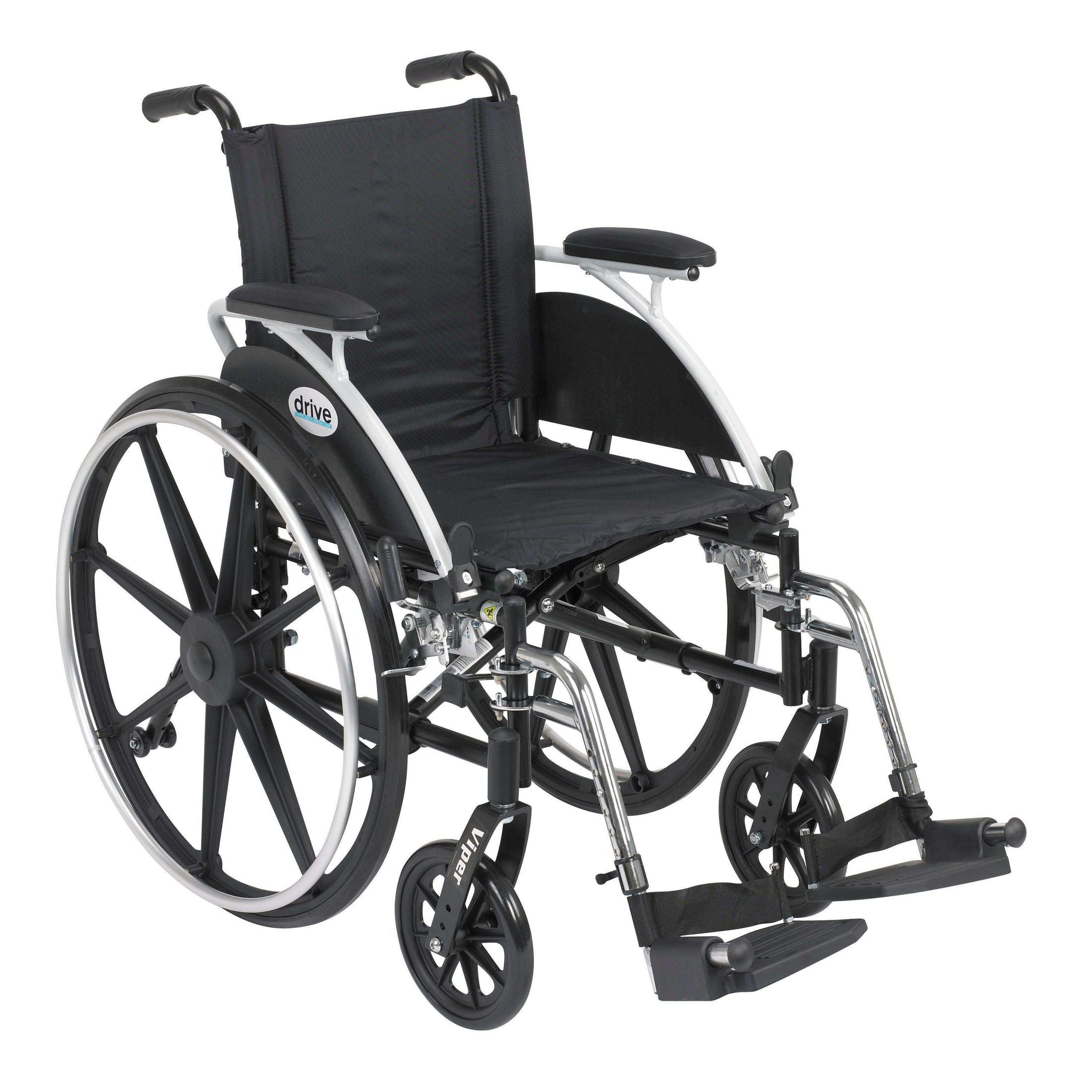 Drive Medical Viper Wheelchair with Flip Back Removable Arms - Shop Home Med