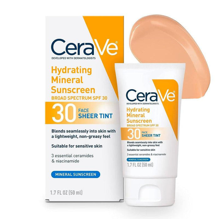 CeraVe Mineral Tinted Face Sunscreen SPF 30 - 1.7 oz.