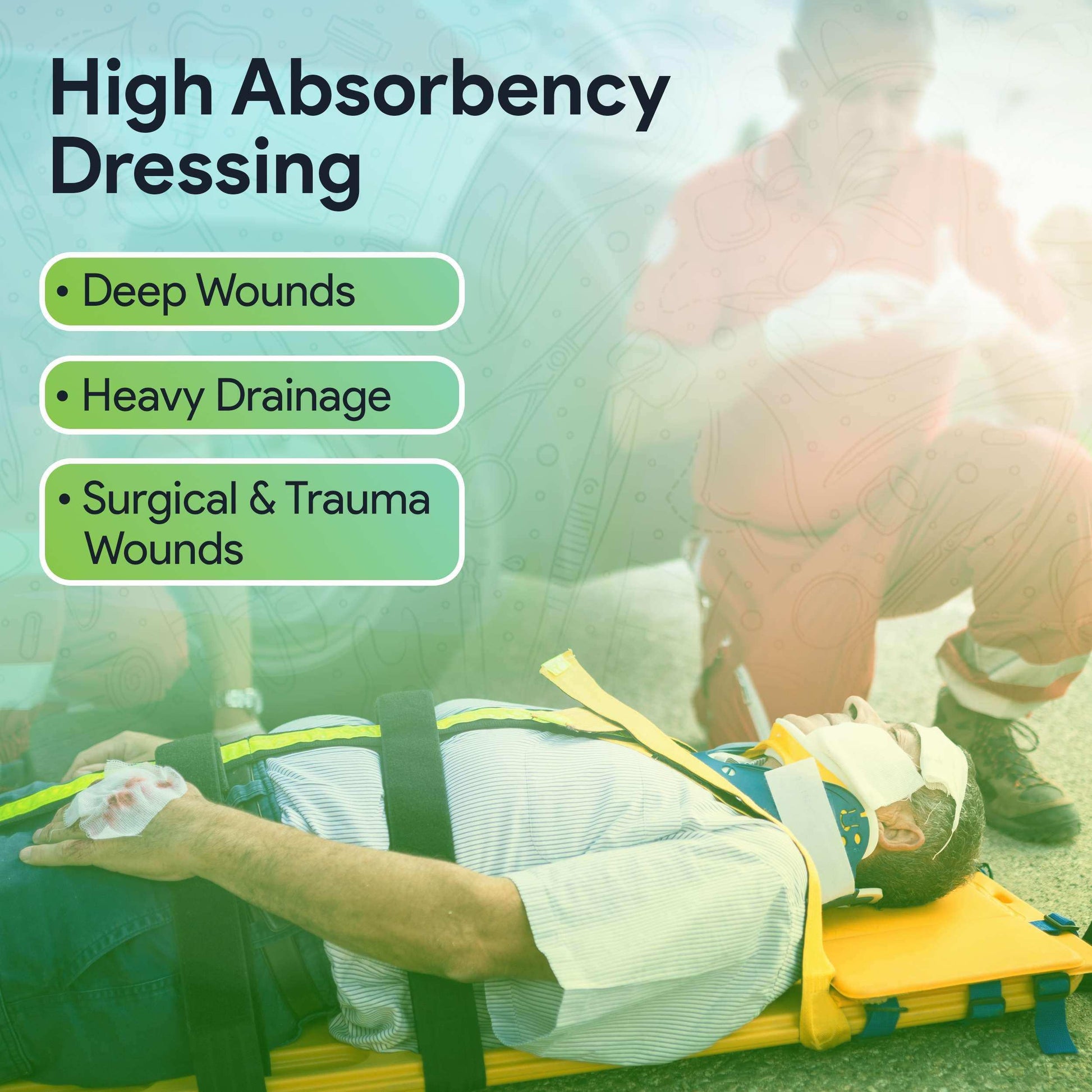 FifthPulse Abdominal Wound Dressing -5"x9" Sterile - Pads 20 Pack - Shop Home Med