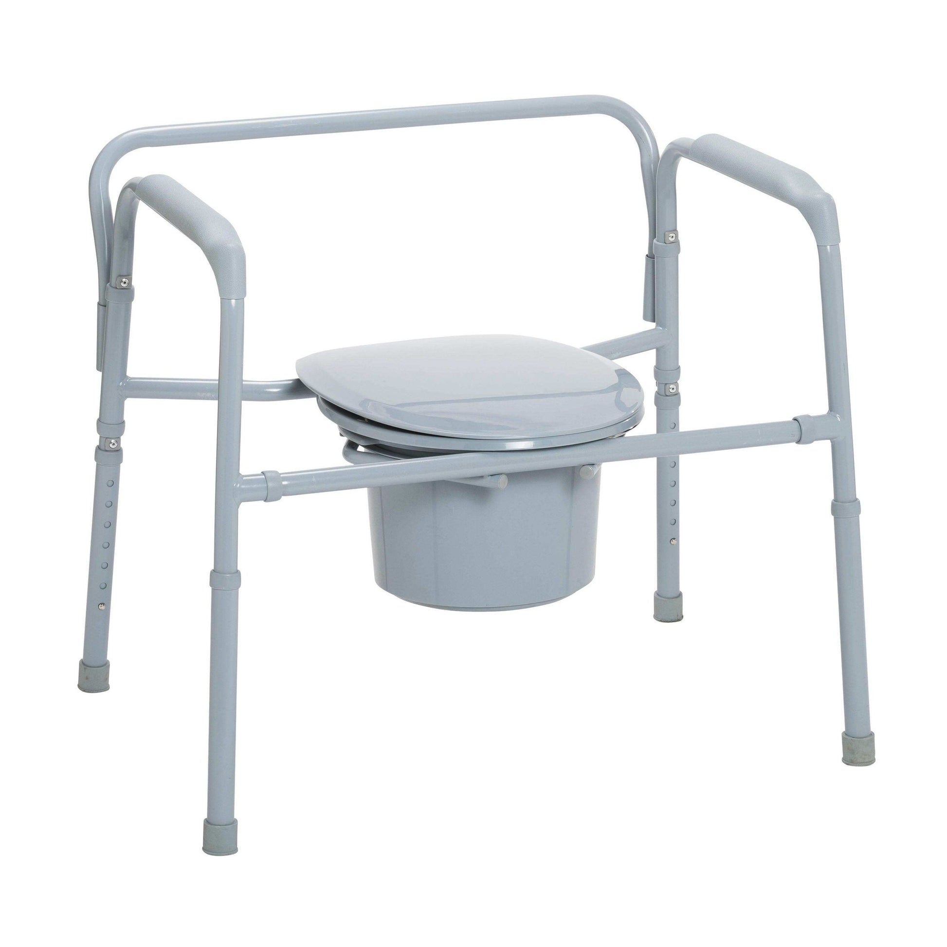 Heavy Duty Bariatric Folding Bedside Commode Chair - Shop Home Med
