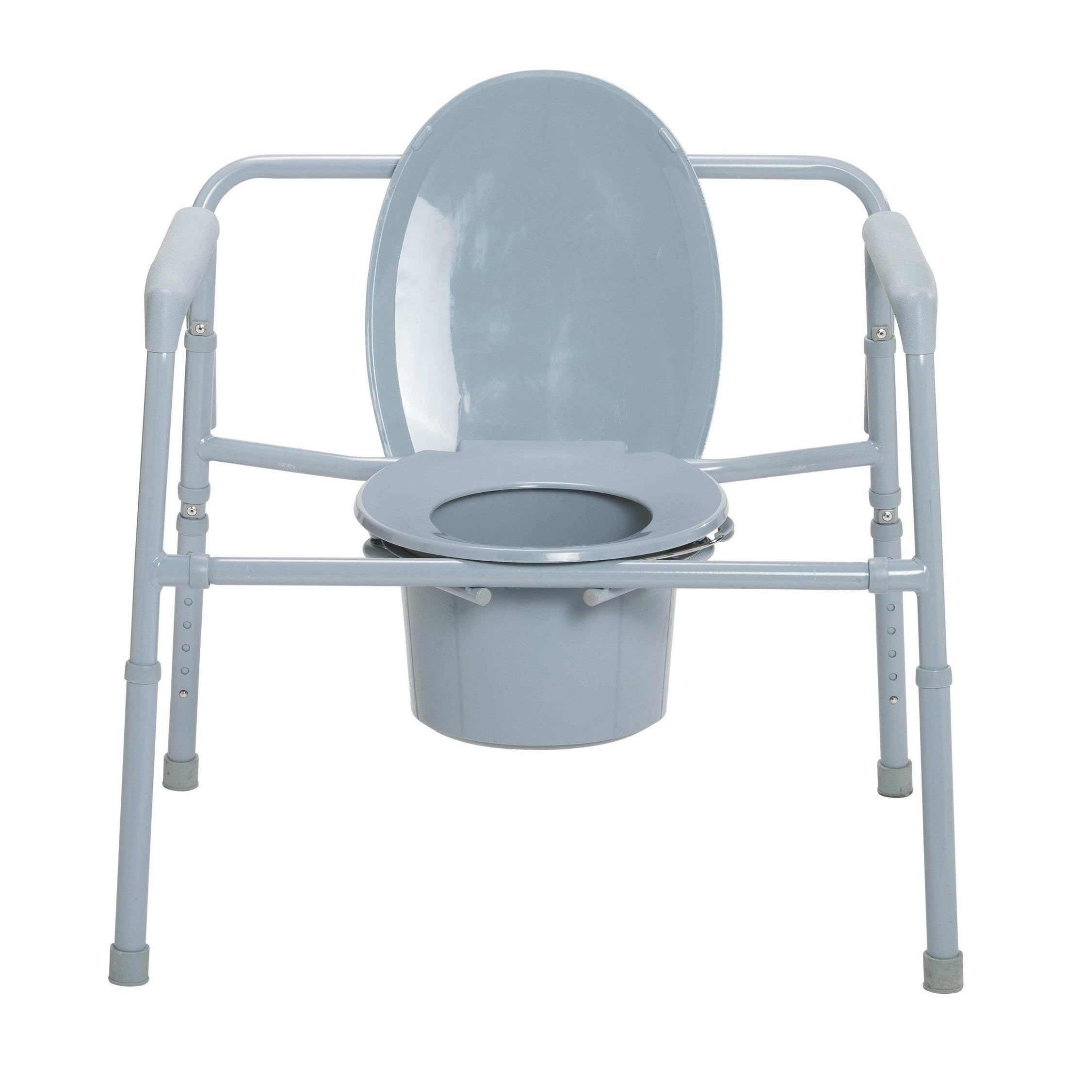 Heavy Duty Bariatric Folding Bedside Commode Chair - Shop Home Med