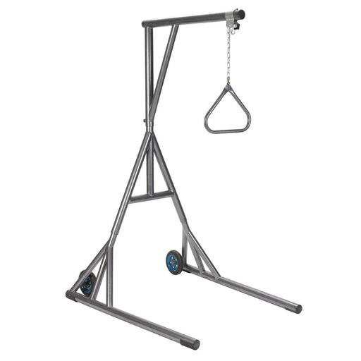 Heavy Duty Trapeze with Base and Wheels, Silver Vein - Shop Home Med