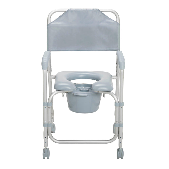 Lightweight Portable Shower Commode Chair with Casters - Shop Home Med