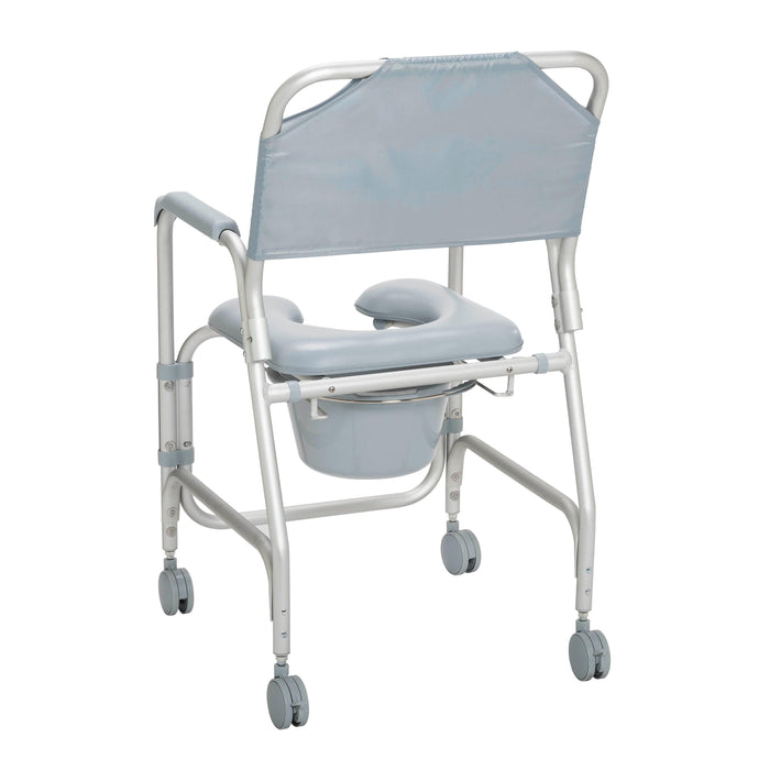 Lightweight Portable Shower Commode Chair with Casters - Shop Home Med