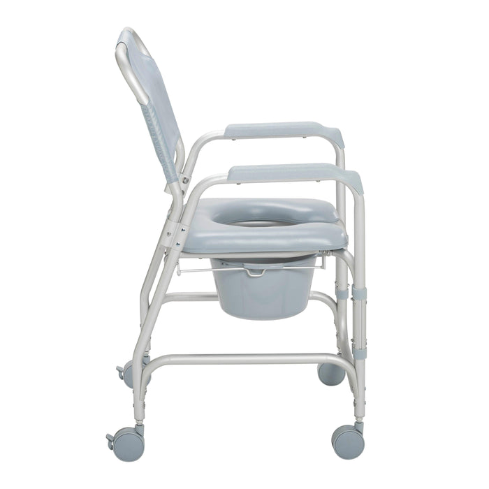 Lightweight Portable Shower Commode Chair with Casters - Shop Home Med
