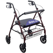 Medacure Bariatric Steel Rollator Walker with Seat – Height Adjustable - Shop Home Med