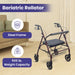 Medacure Bariatric Steel Rollator Walker with Seat – Height Adjustable - Shop Home Med