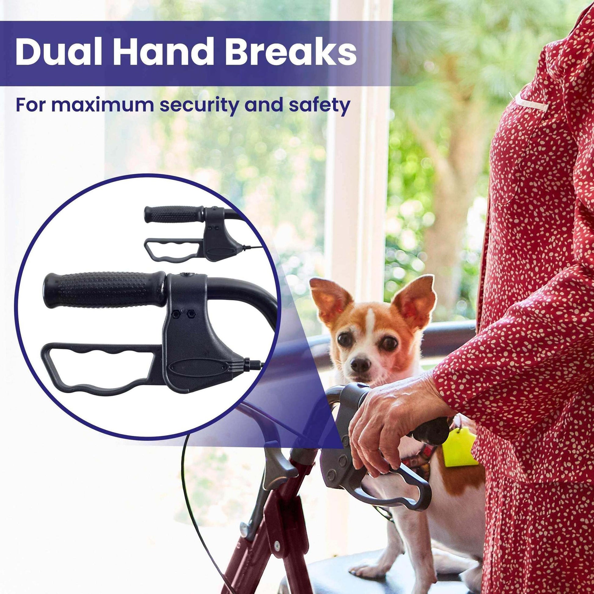 Medacure Bariatric Steel Rollator Walker with Seat – Height Adjustable - Shop Home Med