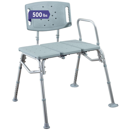 Medacure Bariatric Transfer Bench Shower Chair for Bathtub - 500 lb - Shop Home Med
