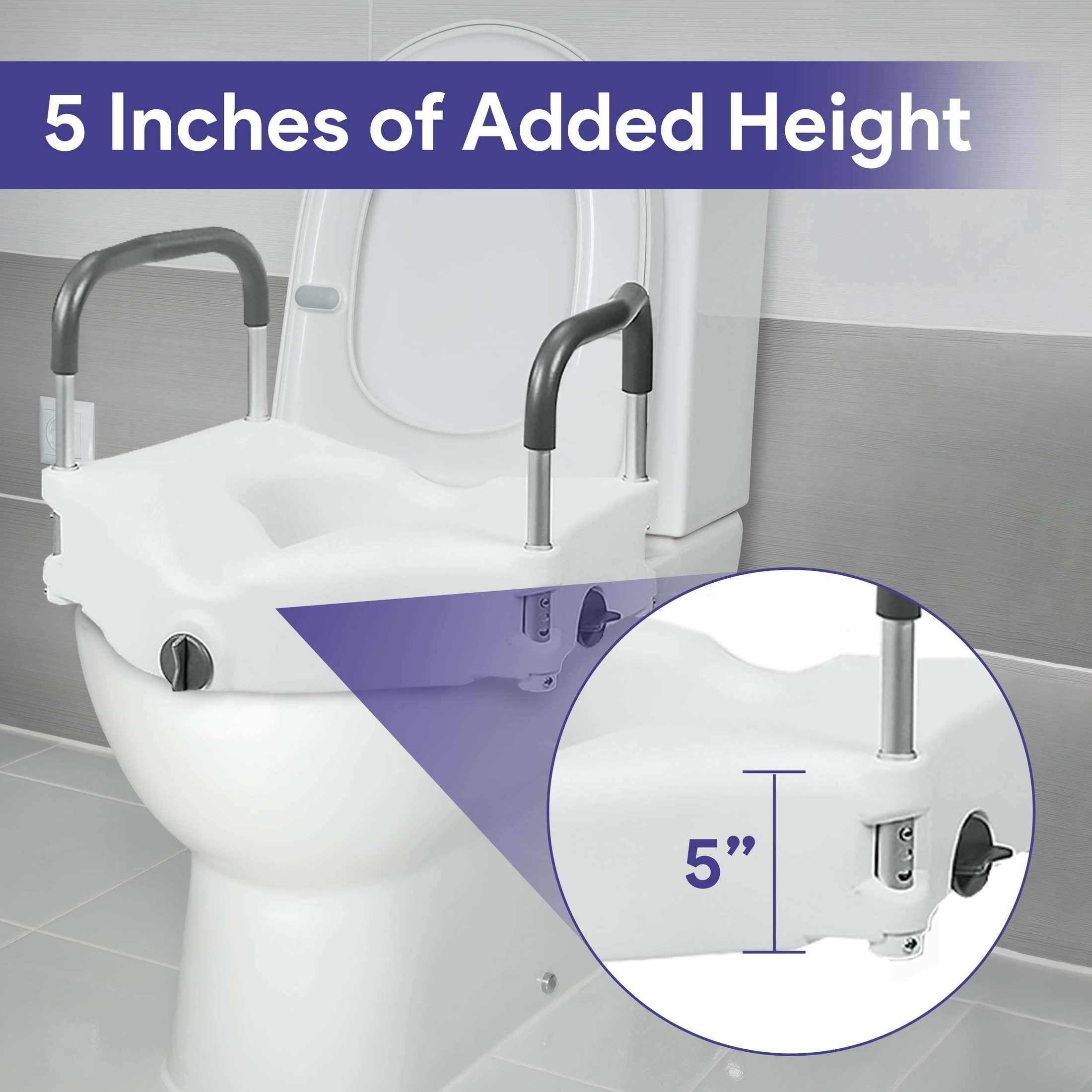 Medacure Locking Toilet Seat with Arms — Shop Home Med