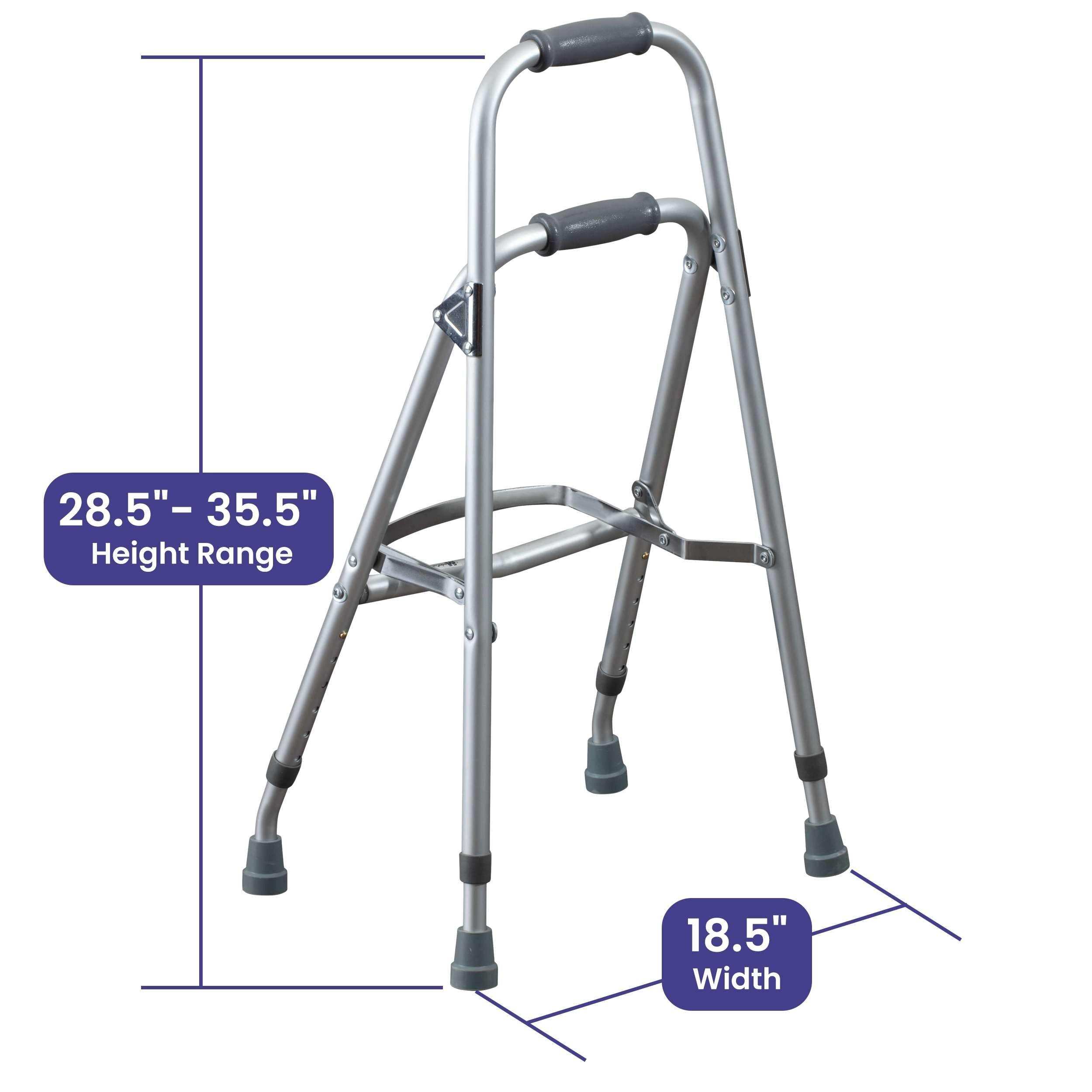 Medacure Side Stepper Hemi Walkers for Seniors - Silver Lightweight Walker - Shop Home Med