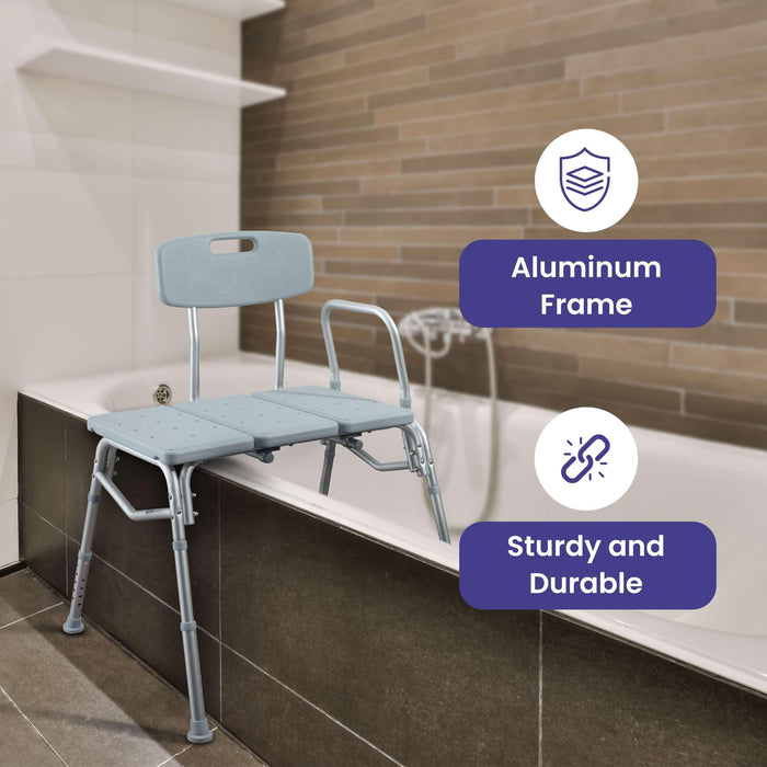 Medacure Transfer Bench Shower Chair for Bathtub - Case of 2 - Shop Home Med