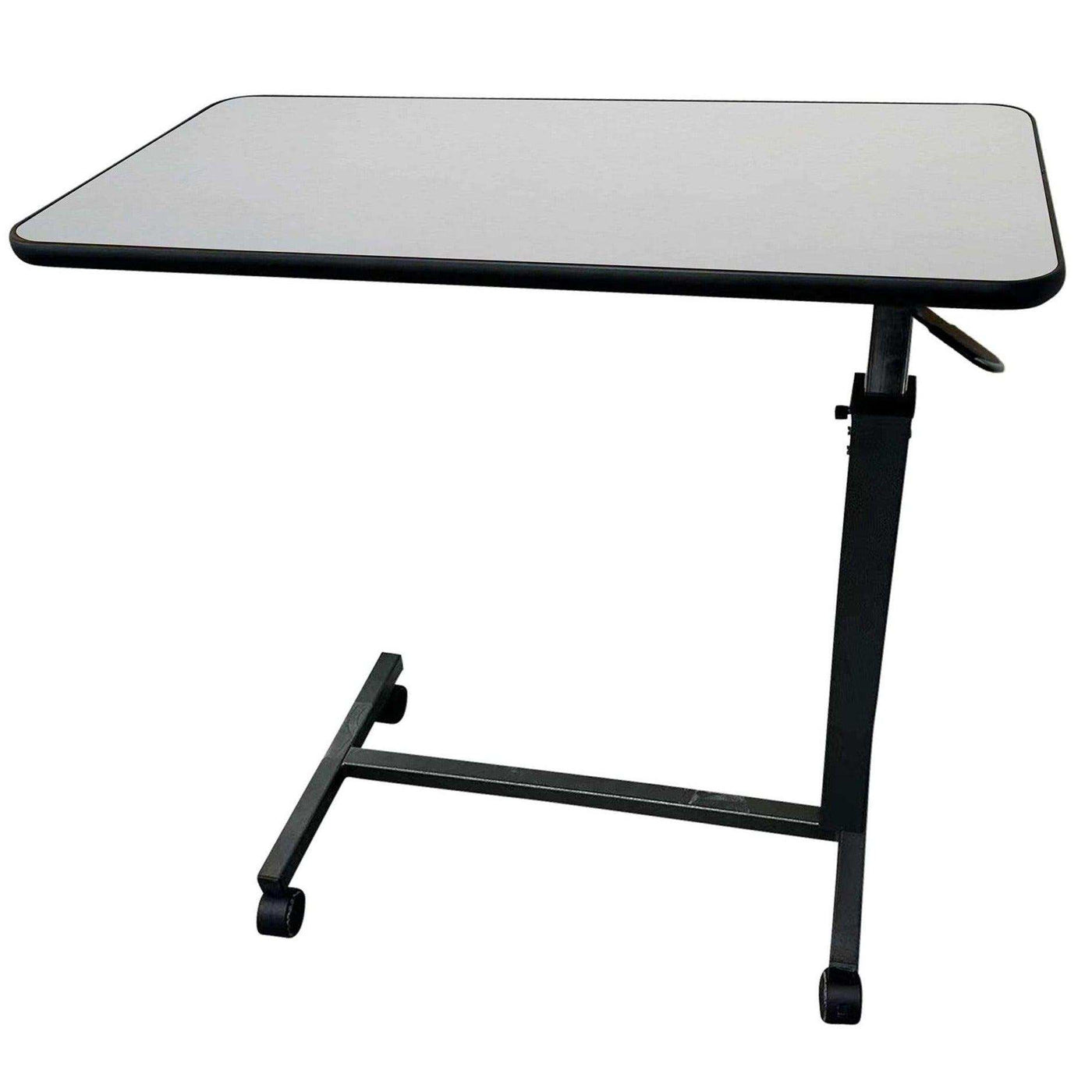 Medical Gray Overbed Table with Wheels for Home and Hospital Use — Shop