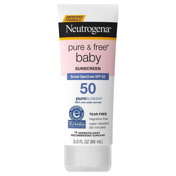 Neutrogena Pure & Free Baby Sunscreen Lotion Broad Spectrum SPF 50 - 3oz - Shop Home Med