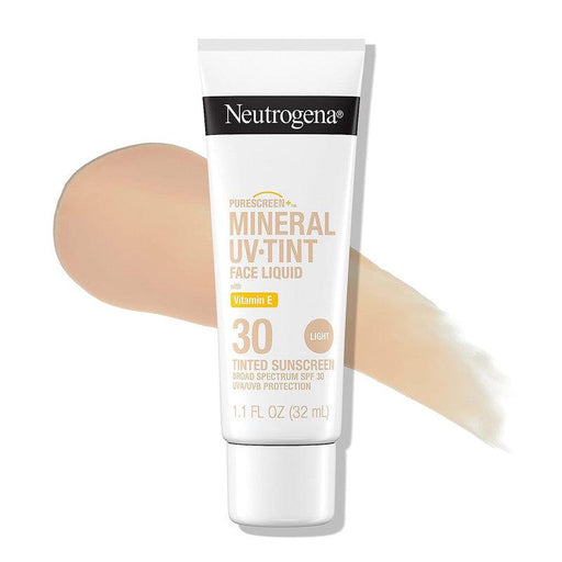 Neutrogena Purescreen+ Mineral UV Tint Face Liquid Sunscreen SPF 30, Light - 1.1 fl oz - Shop Home Med