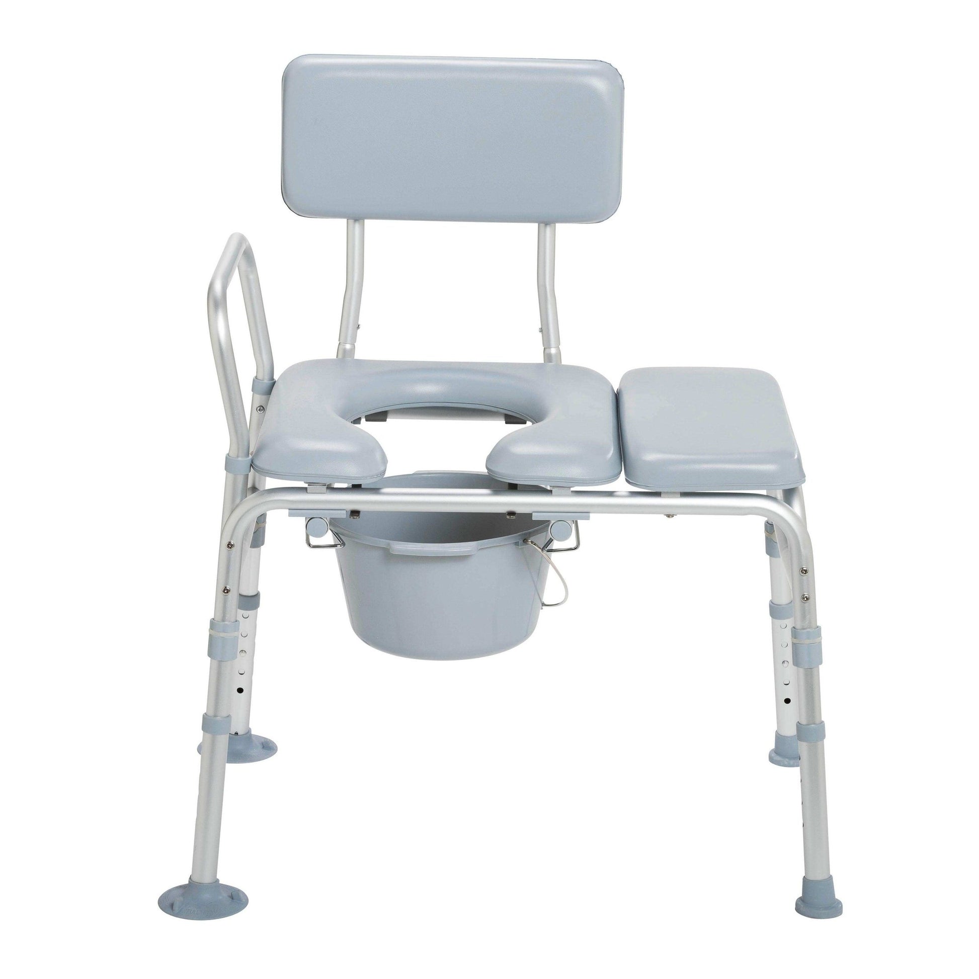 Padded Seat Transfer Bench with Commode Opening - Shop Home Med