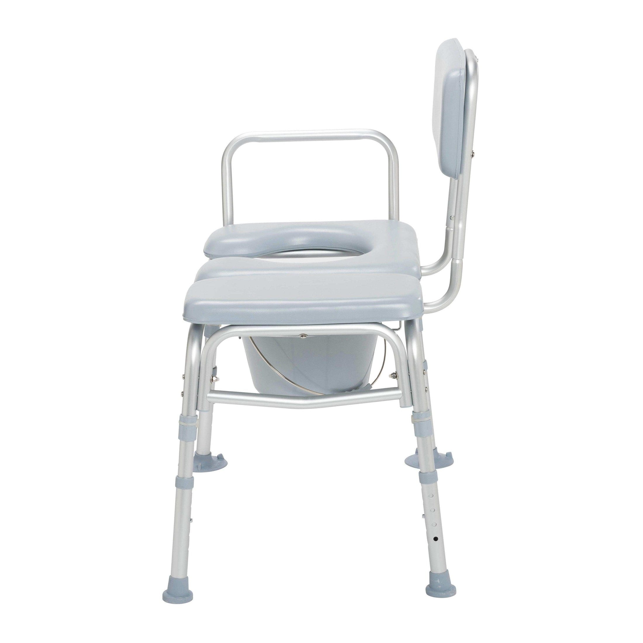 Padded Seat Transfer Bench with Commode Opening - Shop Home Med